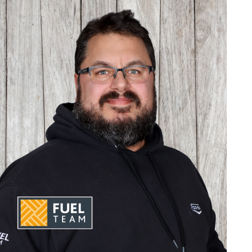Headshot of Kyle Gilson, Bulk Lubricant Manager, who is wearing a black Co-op hoodie.